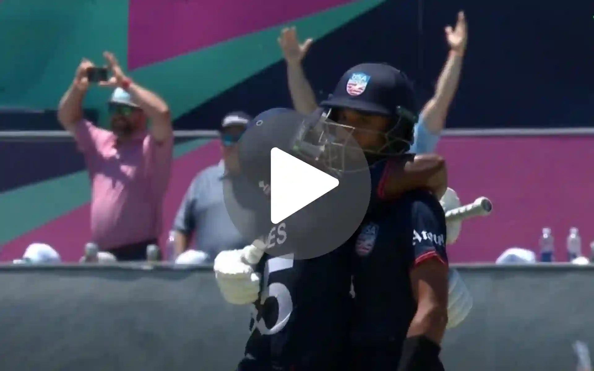 [Watch] USA's Nitish Kumar, Aaron Jones Force A Super Over Against Babar Azam's Pakistan